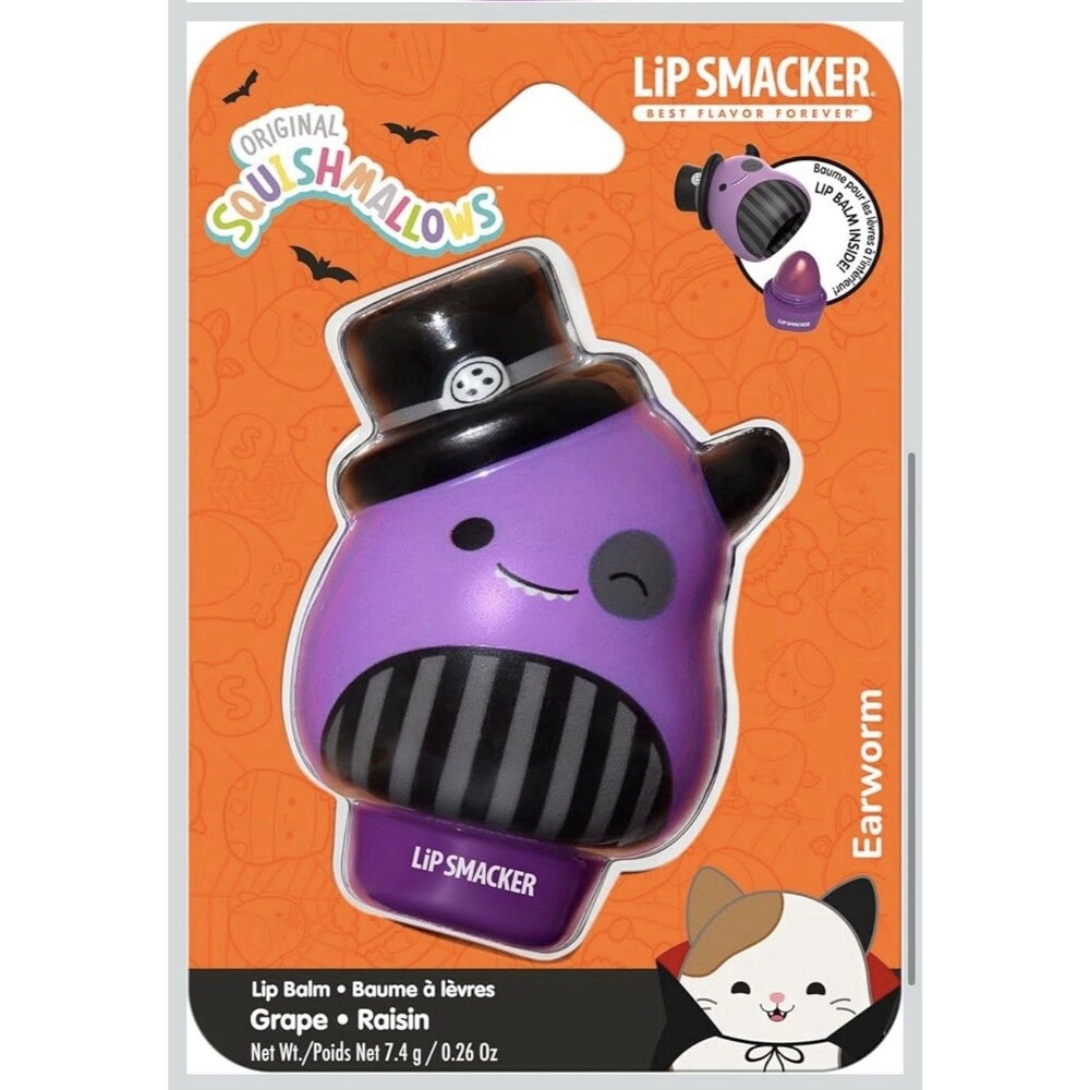 Lip Smacker Halloween Squishmallows Balm Earworm Grape